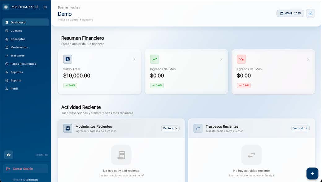 Mis Finanzas IS - Versión Web